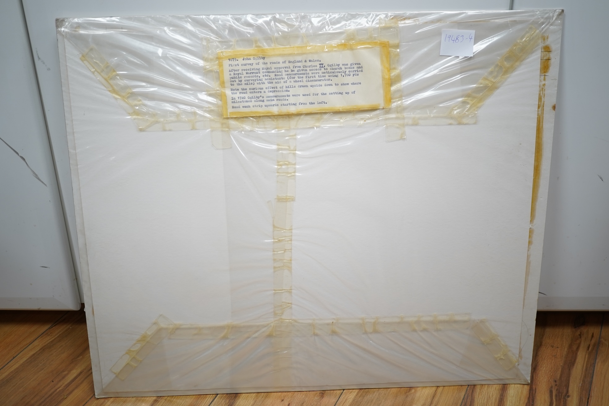 John Ogilby (1600-1676), a Coloured Road Map 